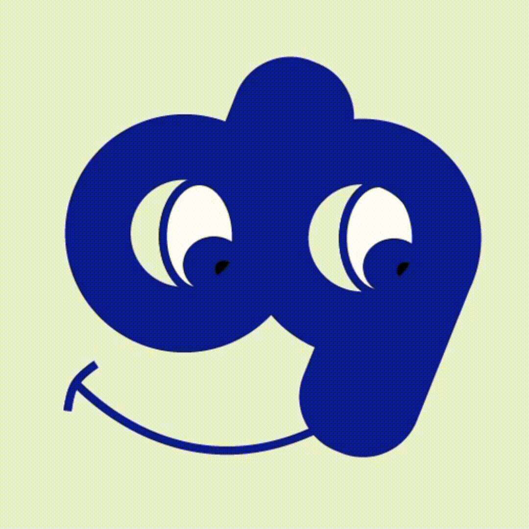 Smiling avatar created from letters d and g.