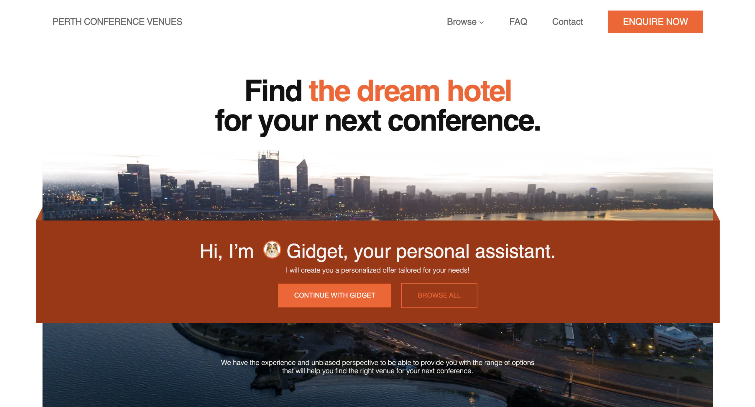 New landing page